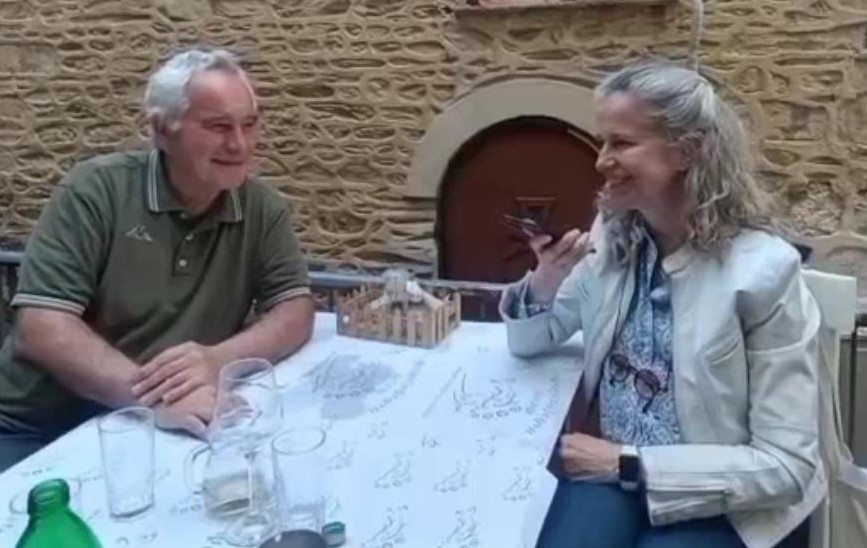 Intervista di Giuseppe Ficara ad Elena Papandreou dell'8 maggio 2025 a Salonicco, video