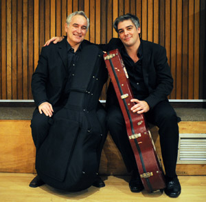 James Grace and Giuseppe Ficara after the University concert given in Cape Town