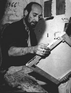 Franz Ficara in his studio, Milan 1966
