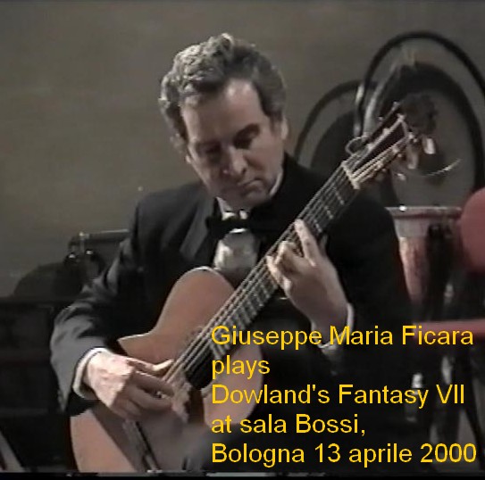 Giuseppe Maria Ficara plays Dowland's Fantasy VII Bologna 2000