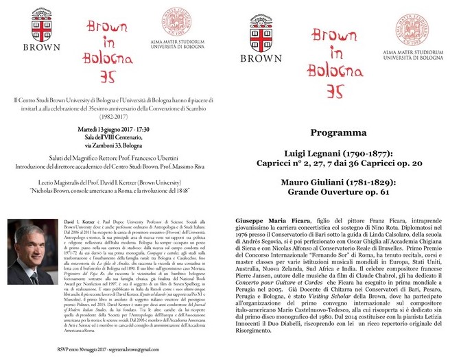 Lectio_Magistralis_Prof.David_Kertzer_and_Mazzinian_Concert_Giuseppe_Maria_Ficara_Bologna April 13, 2017