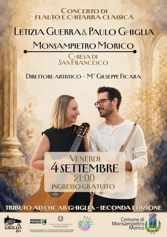 Letizia Guerra e Paulo Ghiglia, flauto e  chitarra